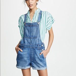 Madewell Adirondack Short Overalls Denville Wash
